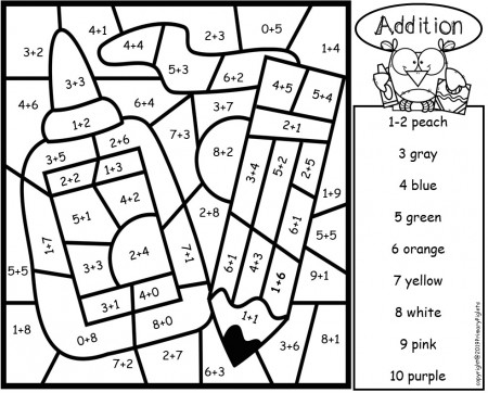BACK TO SCHOOL COLOR BY NUMBER ADDITION AND SUBTRACTION BUNDLE - Made By  Teachers
