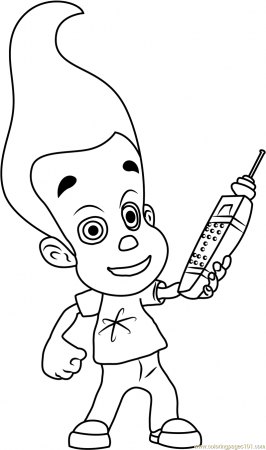 Jimmy Neutron having Remote Coloring Page for Kids - Free The Adventures of  Jimmy Neutron: Boy Genius Printable Coloring Pages Online for Kids -  ColoringPages101.com | Coloring Pages for Kids