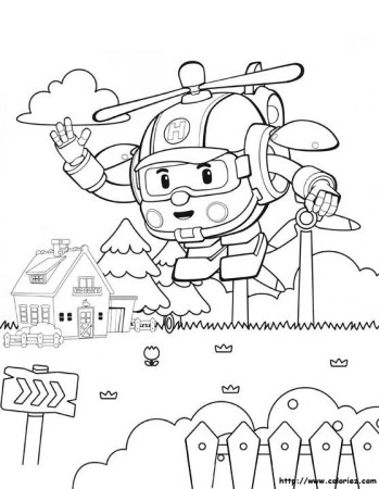 Robocar Poli Coloring Pages to Teach Road Safety for Kids - Coloring Pages  | Coloring books, Coloring pages, Robocar poli