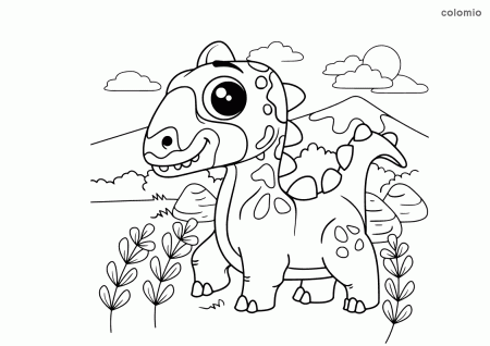 Dinosaur coloring pages » Free Printable Coloring Pages