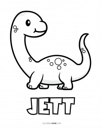 Jett dinosaur coloring page