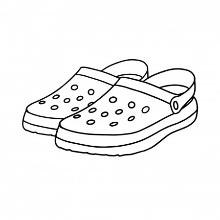 Premium Vector | Crocs isolated on a white background