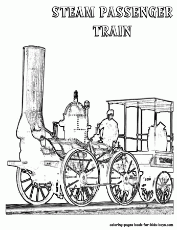 Steel Wheels Train Coloring Sheet | YESCOLORING | Free | Trains | Train coloring  pages, Kids training, Coloring pages