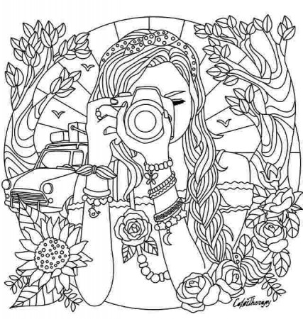 Coloring Pages For Teenage Girl In Different Styles - Theseacroft