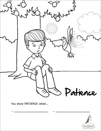 Patience coloring pages