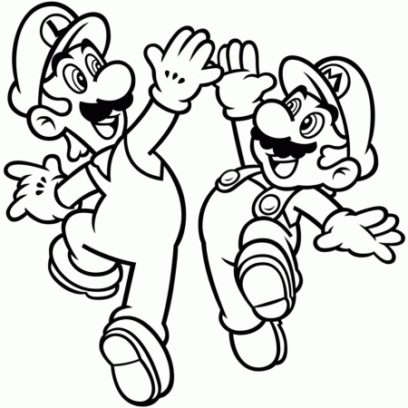 Mario Coloring Pages and Book | UniqueColoringPages