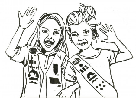 Girl Scout Coloring Pages! | Daisy ...
