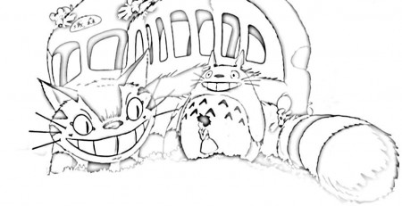 Cat Bus Coloring Page - Coloring Pages For All Ages