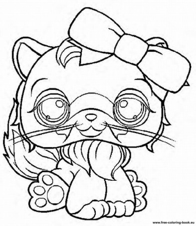 13 Pics of LPs Comic-Con Cat Coloring Pages - Littlest Pet Shop ...