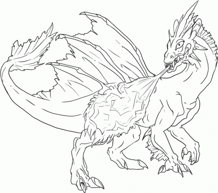 Dragon - Coloring Pages for Kids and for Adults
