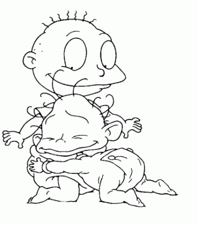 Susie Hugs Tommy coloring page | Free Printable Coloring Pages