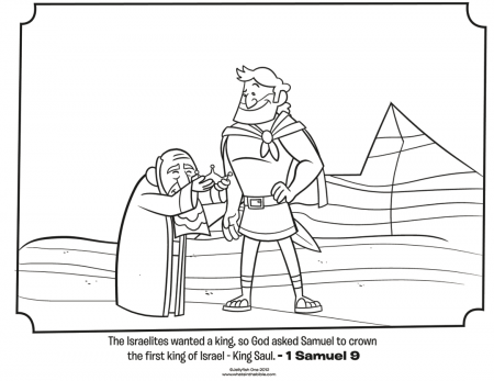 Saul and Samuel - Bible Coloring Pages | What's in the Bible?