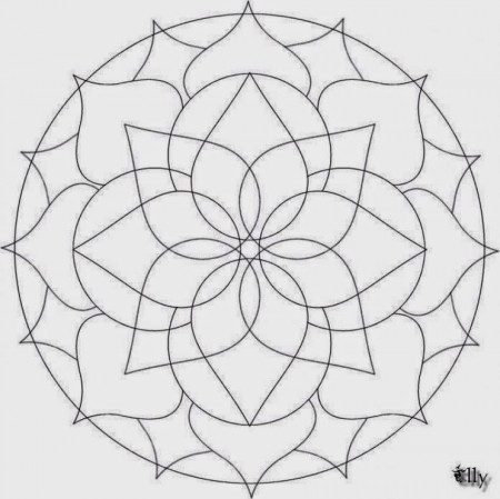 mandala coloring pages easy | Best Coloring Page Site