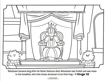 Rehoboam - Bible Coloring Pages | What's in the Bible?