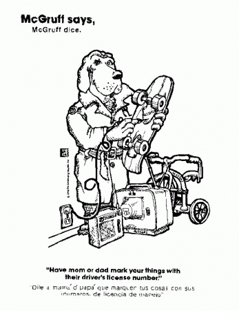 Mcgruff Coloring Page