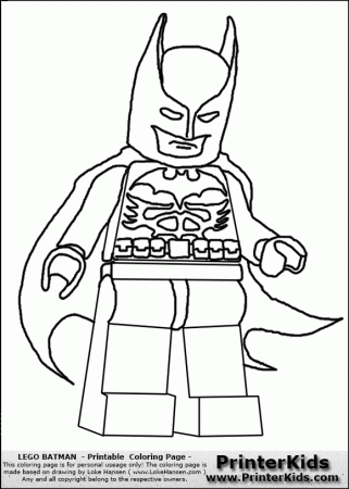 Lego Batman Colouring Pages To Print - Coloring