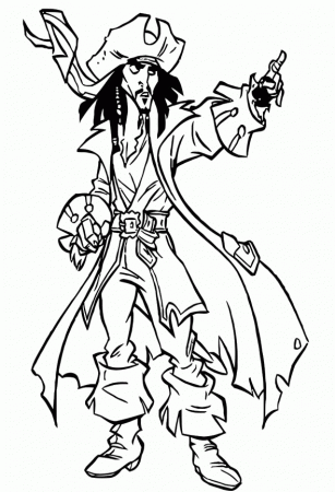 Jack Sparrow Coloring Pages - High Quality Coloring Pages