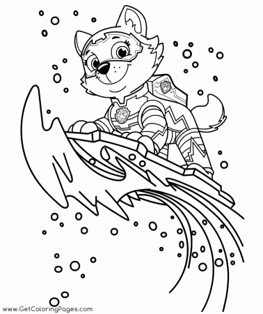 Mighty Pups PAW Patrol Everest Coloring Pages - Get Coloring Pages