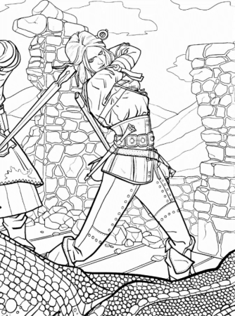 Kids-n-fun.com | Coloring page The Witcher the witcher 11