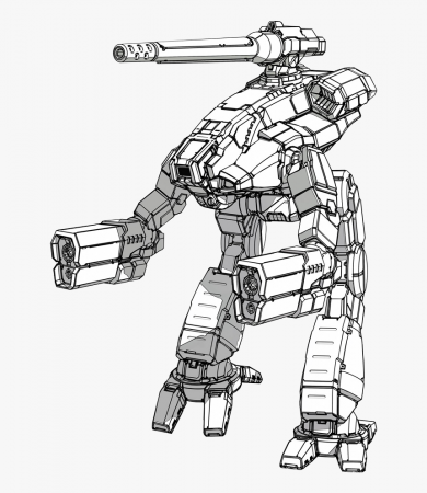 Battletech Mech Coloring Pages, HD Png Download , Transparent Png Image -  PNGitem