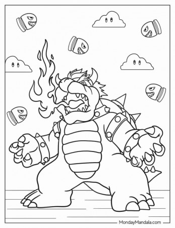 26 Bowser Coloring Pages (Free PDF ...