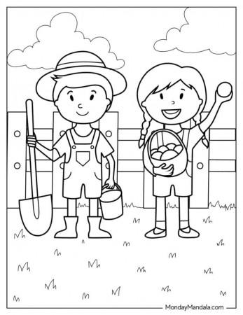 26 Farm Coloring Pages (Free PDF ...