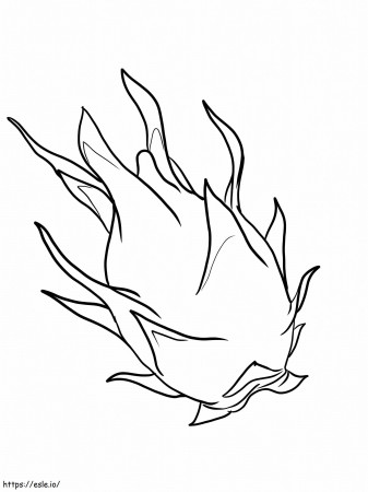 Normal Dragon Fruit coloring page