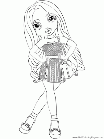 Rainbow High Amaya Raine Coloring Pages - Get Coloring Pages