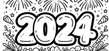Explore the Joy of New Year 2024 with Delightful Coloring Pages - Coloring  Pages GBcoloring