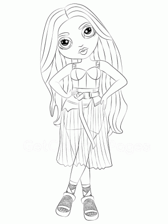 Rainbow High Coloring Page - Free Printable Coloring Pages