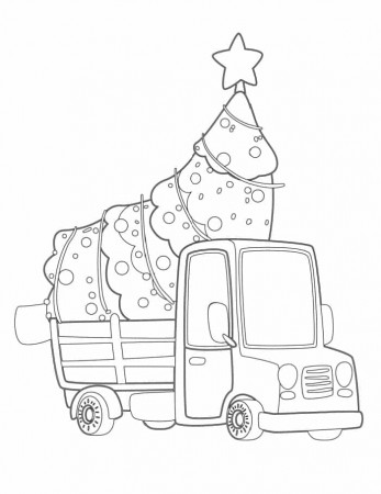 3 Free Printable Christmas Tree Coloring Pages - Freebie Finding Mom