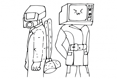 Pin auf Cameraman Coloring Pages