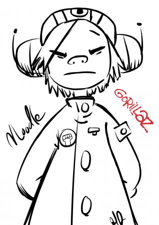 Noodle from the Gorillaz GalaxyMeme ...