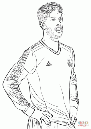 Sergio Ramos coloring page | Free Printable Coloring Pages