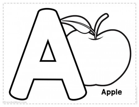 Alphabet Coloring Pages - Preschool Mom