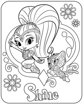 Shimmer and Shine Coloring Pages | Nick jr coloring pages ...