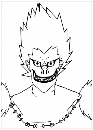Death note to download for free - Death Note Kids Coloring Pages