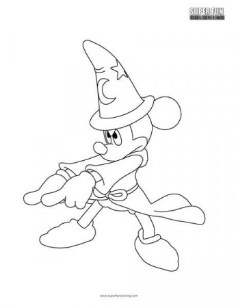 Fantasia Mickey Mouse Coloring Page - Super Fun Coloring
