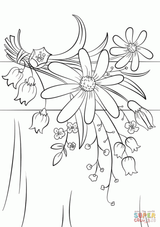 Summer Flowers coloring page | Free Printable Coloring Pages