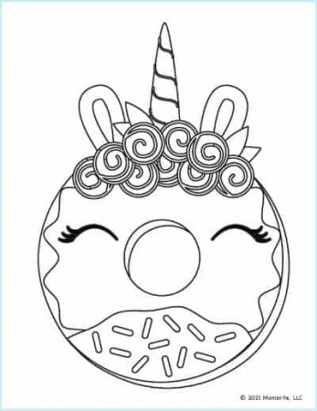 11 Free Printable Donut Coloring Pages | Mombrite