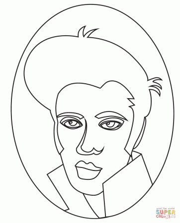 Elvis coloring page | Free Printable Coloring Pages