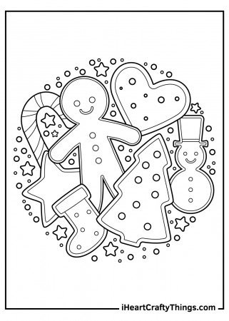 Christmas Gingerbread Coloring Pages (Updated 2022)