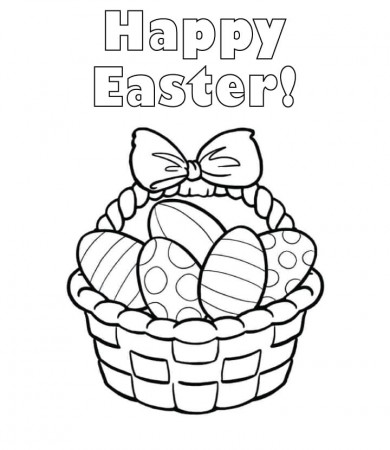 Easter Basket Coloring Pages - Free Printable Coloring Pages for Kids