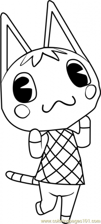 Rosie Animal Crossing Coloring Page for Kids - Free Animal Crossing  Printable Coloring Pages Online for Kids - ColoringPages101.com | Coloring  Pages for Kids
