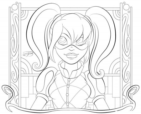 Coloring pages: Harley Quinn, printable for kids & adults, free