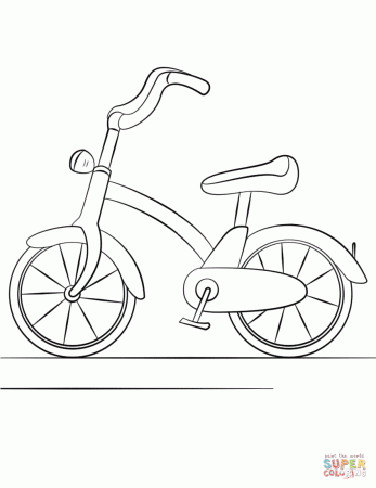 Bicycle coloring page | Free Printable Coloring Pages