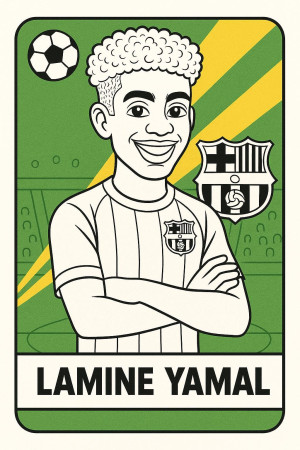 Color With Yamal! Coloring Book PDF for Kids | Fun Soccer | Birthday Gift  Idea | Party Activities | Digital Download - Etsy
