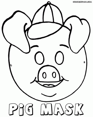 Mask coloring pages | Coloring pages to download and print