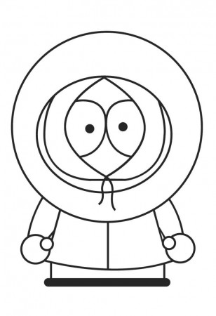 Kenny McCormick from South Park Coloring Page - Free Printable Coloring  Pages for Kids