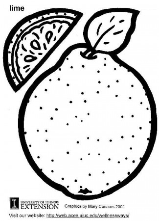 Coloring Page lime - free printable coloring pages - Img 5816